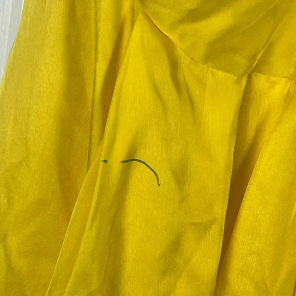 Halston Heritage 100% Silk Citron Yellow Dress Size 6 New With Tag - Picture 4 of 10